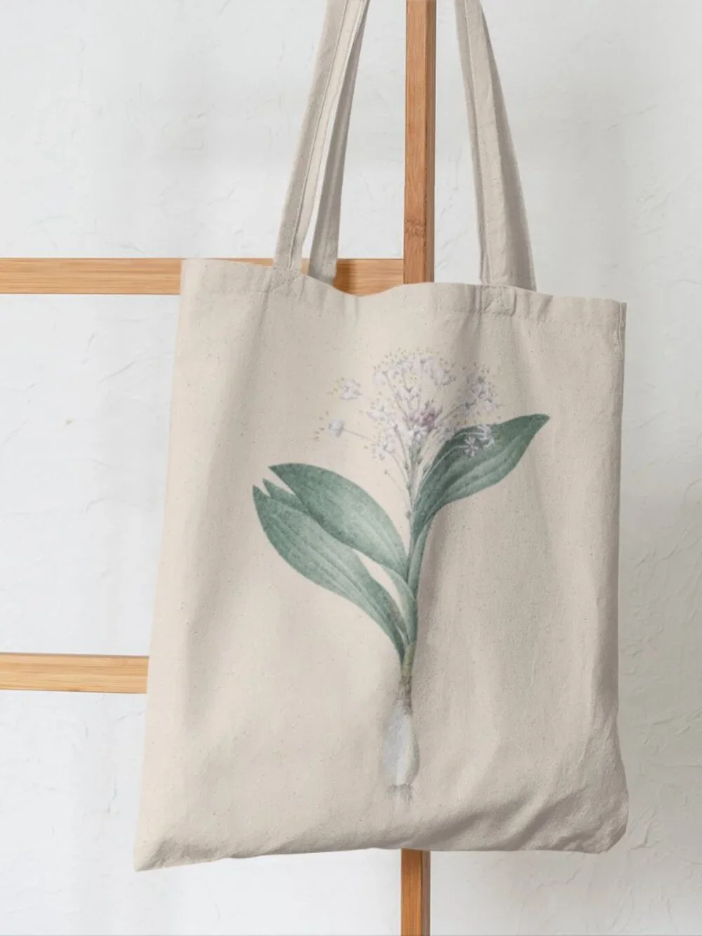 Pygmy Hyacinth Vintage Floral Print Graphic Canvas Tote Bag